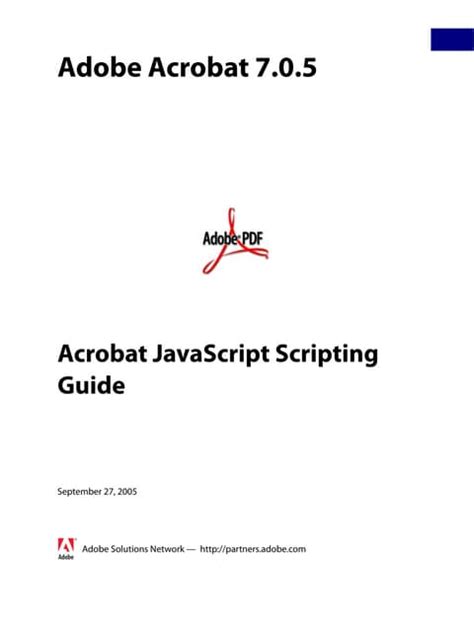 Acrobat 9 Javascript Scripting Guide