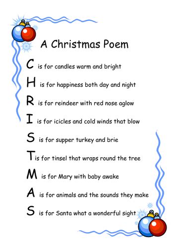 Acrostic Poem About The Christmas Story Story Of Acrostic Poem For Christmas - Acrostic Poem For Christmas