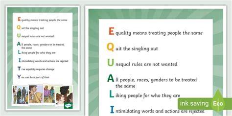 acrostic poem example for equality