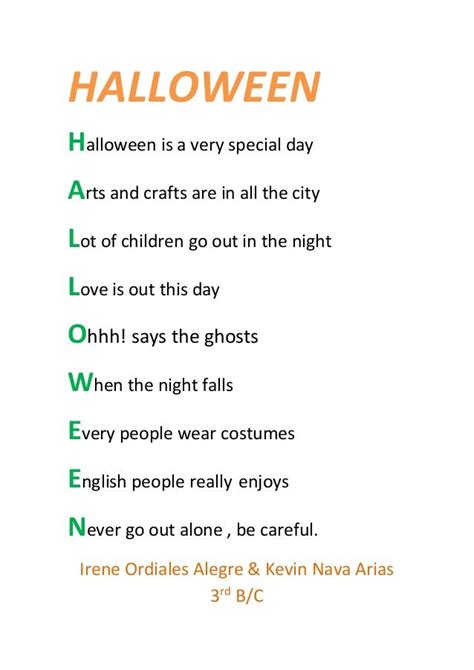 Acrostic Poem For Halloween   10 Halloween Acrostic Poem Poem Source - Acrostic Poem For Halloween
