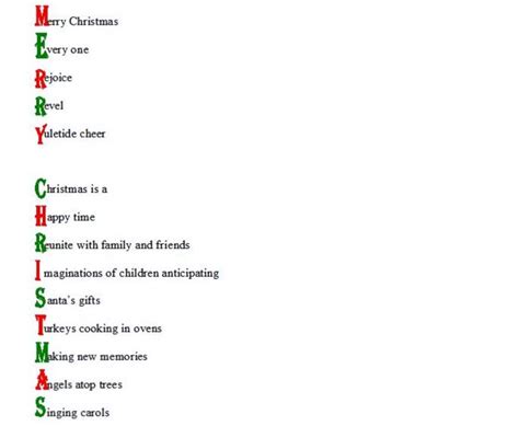 Acrostic Poem Merry Christmas Letterpile Acrostic Poem For Christmas - Acrostic Poem For Christmas