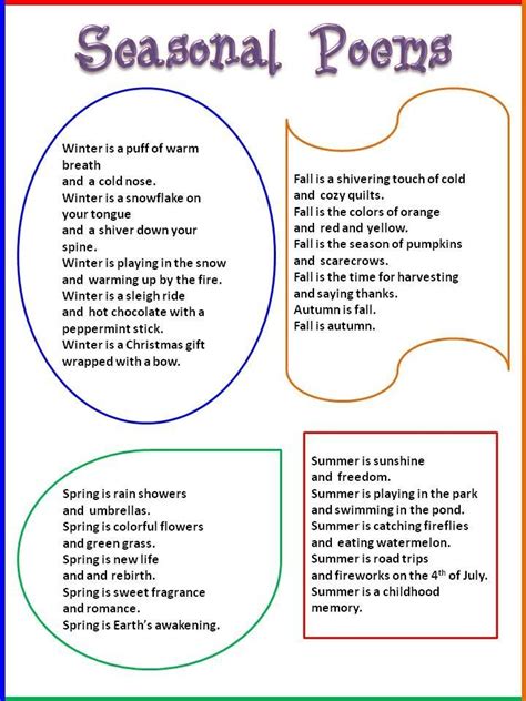 Acrostic Poem Seasons Lesson Plan Source Acrostic Poems For First Grade - Acrostic Poems For First Grade