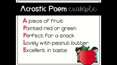 Acrostic Poetry Youtube Acrostic Poems For Kindergarten - Acrostic Poems For Kindergarten