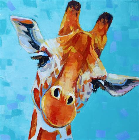 Acrylic Giraffe Painting