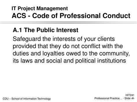 Acs Professional Code Of Conduct