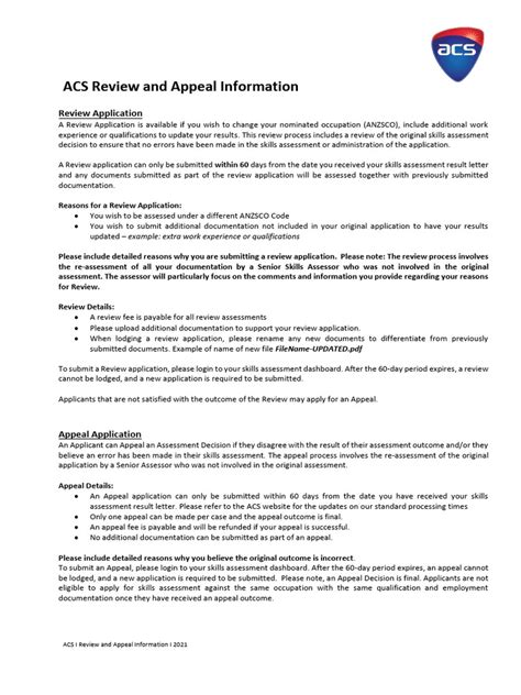 Acs Review Guide