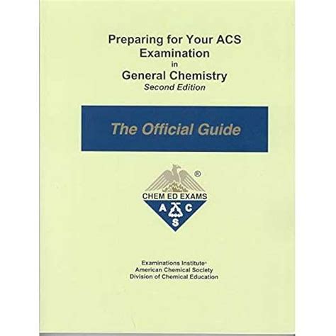 Acs Standardized First Term General Chemistry Exam