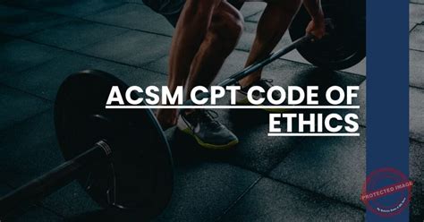 Acsm Code Of Ethics