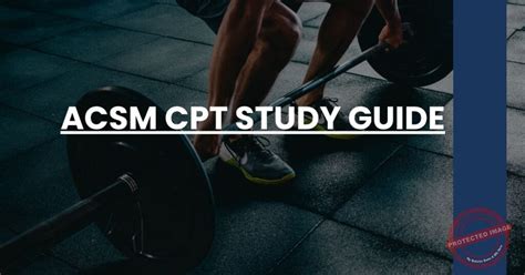Acsm Cpt Study Guide