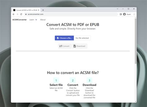 Acsm To Pdf