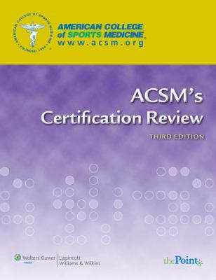 Read Acsm S Certification Review 3Rd Edition 