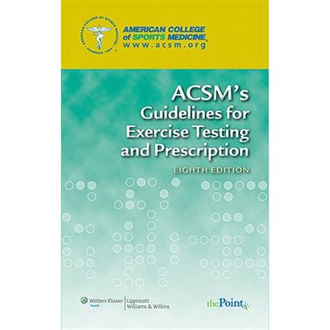 Download Acsm39S Guidelines For Exercise Testing And Prescription Eighth Edition 