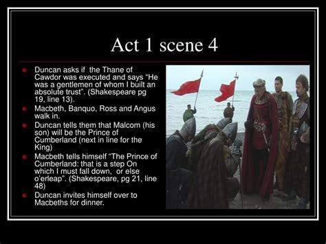 Act 1 Scene 4 Summary Macbeth