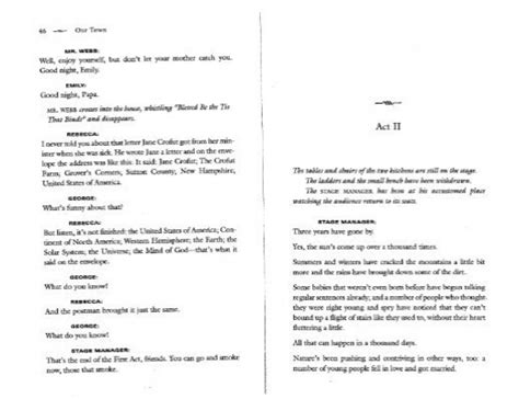 Act 2 Of Our Town