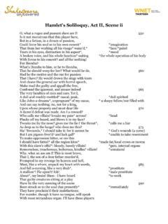 Act 2 Scene 2 Soliloquy Hamlet