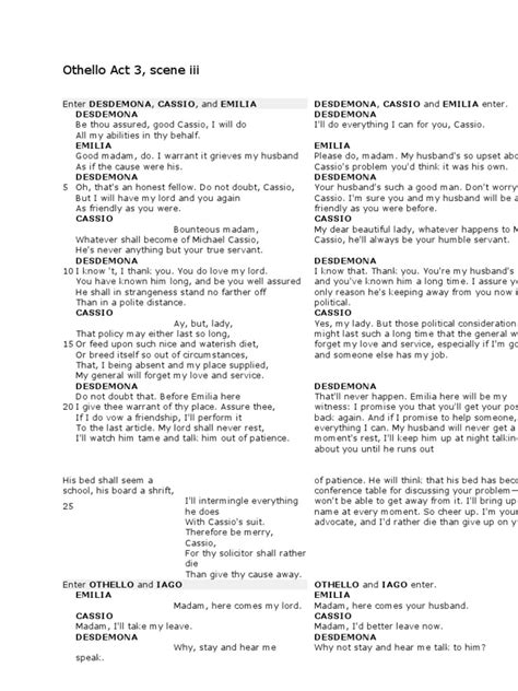 Act 3 Scene 3 Othello