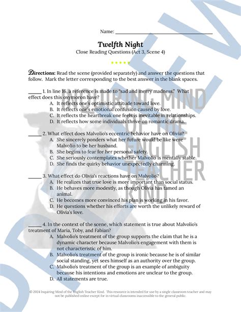 Act 3 Scene 4 Twelfth Night Summary