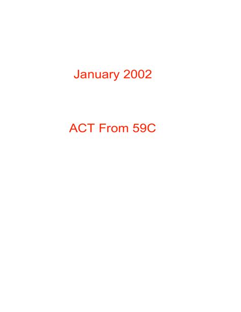 Act 59c Answers Sample Solution