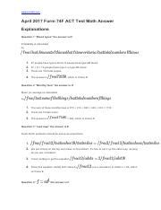 Act 74f Math Pdf 2017 Form