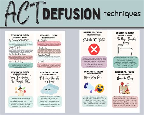 Act Defusion Techniques