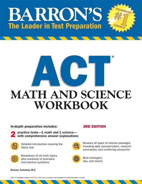 Act Math And Science Workbook Barronu0027s Test Prep Act Math And Science Workbook - Act Math And Science Workbook