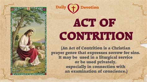 Act Of Contrition 1950 Version