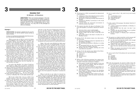 Act Reading Passages