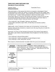 act three standards focus characterization answers