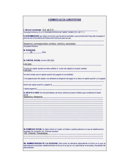 Acta Constitutiva Pdf