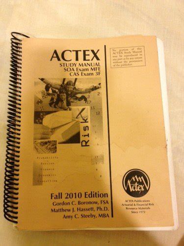 Actex Exam Mfe Study Manual