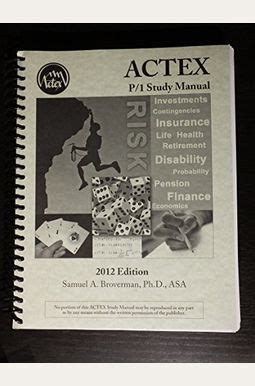 Read Actex P 1 Study Manual 2010 Edition 