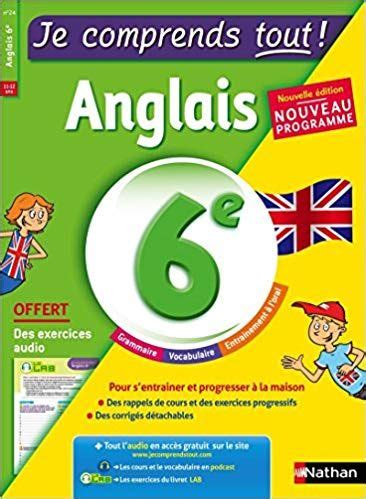 action 6e anglais conforme au programme 1996
