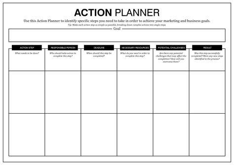 action plan worksheet sample connecticut