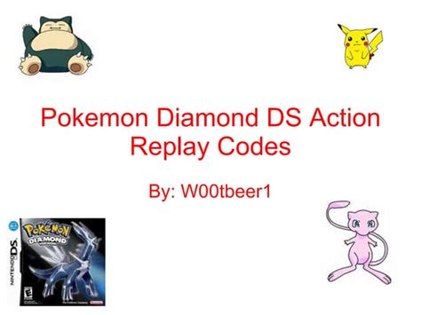 action replay code pokemon diamond pokedex