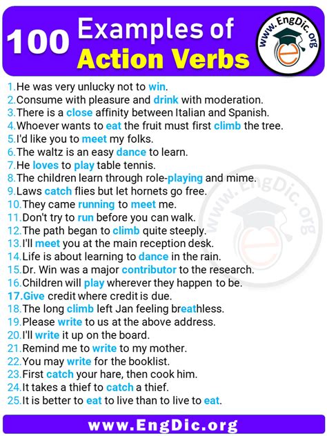 Action Words With Pictures And Sentences For Kindergarten Kindergarten Sentence With The Word Of - Kindergarten Sentence With The Word Of