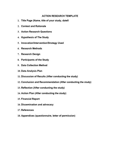 Read Online Action Research Paper Format 