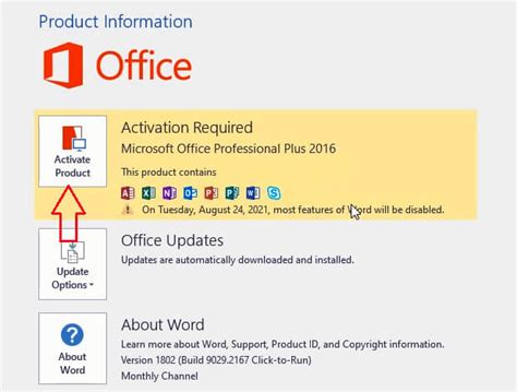 activation MS Excel 2016 full version 