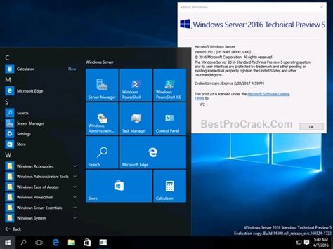 activation MS operation system windows server 2016 for free 