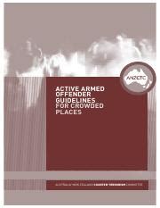 Active Armed Offender Guidelines For Crowded Places