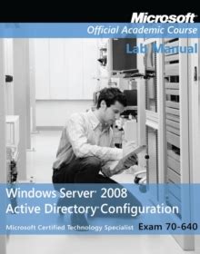 Active Directory Configuration Lab Manual