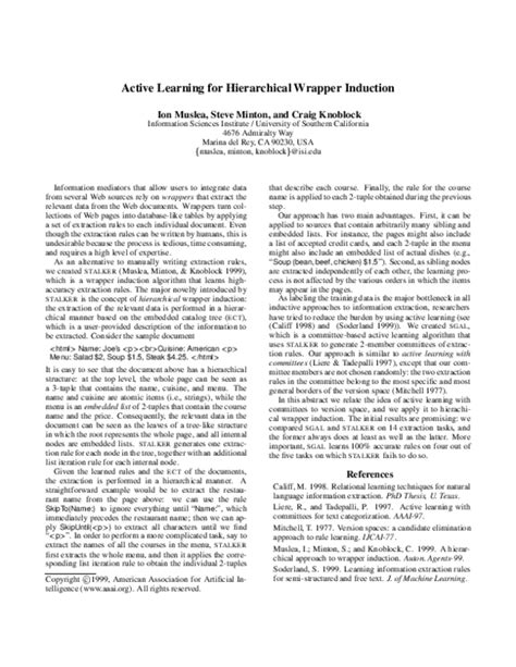 Active Learning For Hierarchical Text Classi Cation