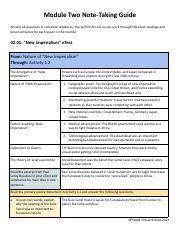 Active Note Taking Guide Answer