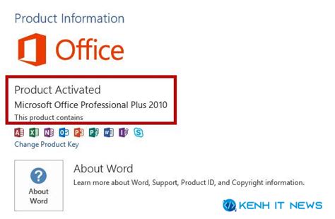 active office 2010 | Hng dn kim tra Microsoft Office Active