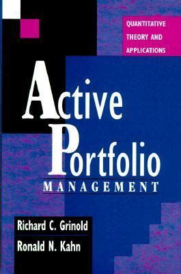 active portfolio management quantitative theory and applications