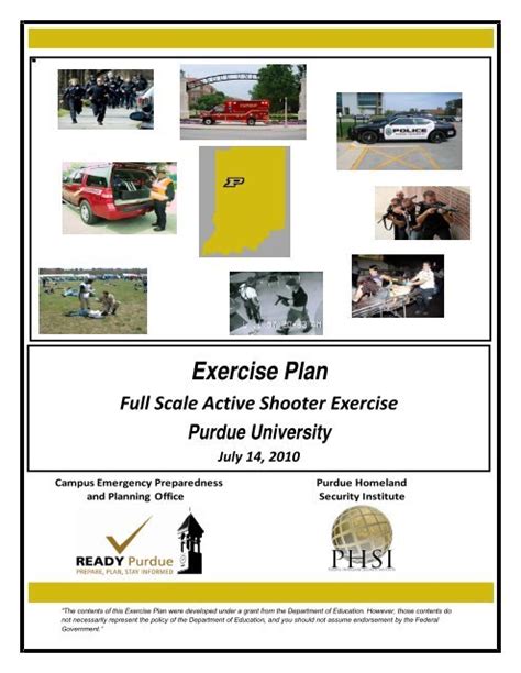 Active Shooter Full Scale Exercise Objectives