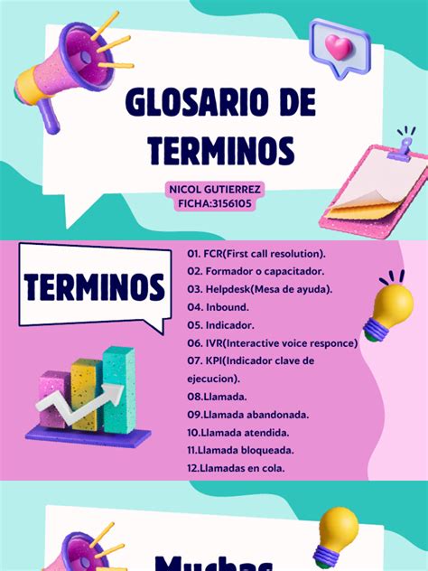 Actividad 01 Glosario De Terminos Sobre La Gestion De Calidad