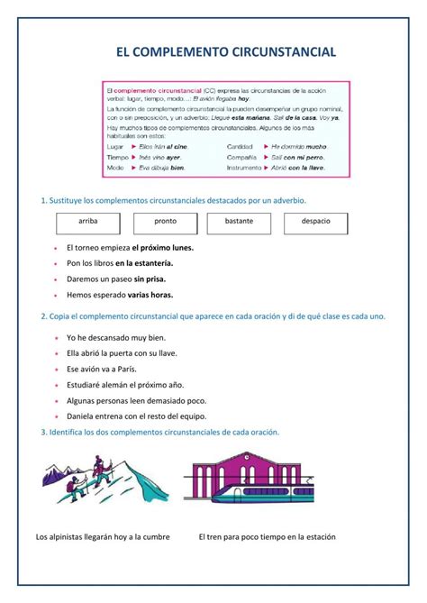 Actividades Complemento Circunstancial 4