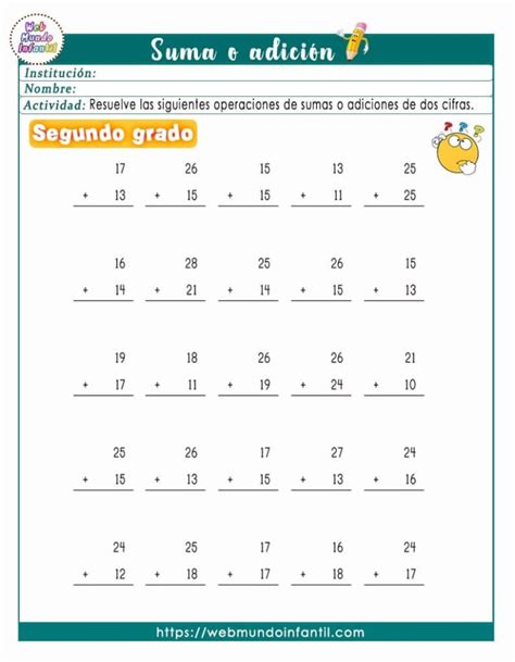 Actividades De Matematica Para Segundo Grado
