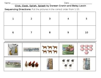 Activities For Click Clack Splish Splash