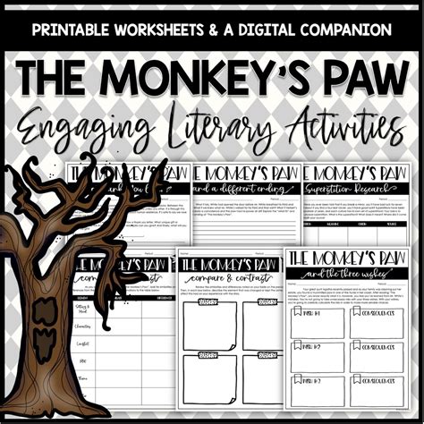 Activities For Teaching The Monkeyu0027s Paw Ms Dicksonu0027s The Monkey S Paw Worksheet - The Monkey's Paw Worksheet